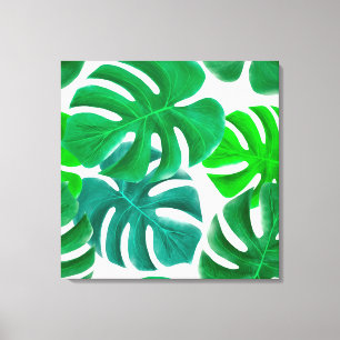 Tropische Blätter Leinwanddruck