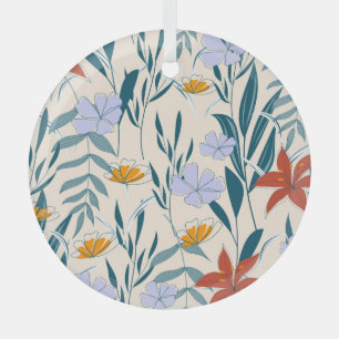Tropische Blätter: Modernster Abstrakter Hintergru Ornament Aus Glas