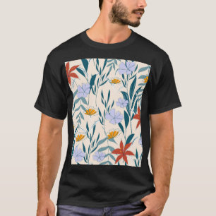 Tropische Blätter: Modernster Abstrakter Hintergru T-Shirt