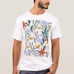 Tropische Blätter: Modernster Abstrakter Hintergru T-Shirt