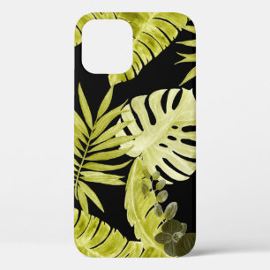 Tropische Blätter, Orchideen, Aquarellmuster. Case-Mate iPhone Hülle