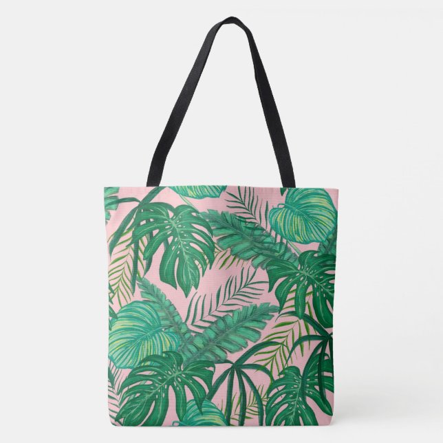 Tropische Blätter Tasche (Vorderseite)
