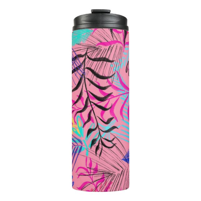 Tropische Blätter Thermosbecher (Vorderseite)