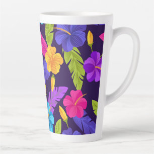 Tropische Blätter und Blume Muster-23857 Milchtasse