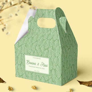 Tropische Blätter Verpackung der Green Soap Bar Bo Geschenkschachtel