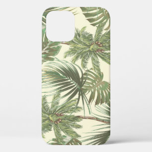 Tropische Blätter Vintage Palmen Tapete Case-Mate iPhone Hülle