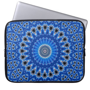 Tropische blaue Saphir-Insel Boho Laptopschutzhülle