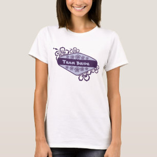 Tropische Blume Beach Bridesmaid T-Shirt