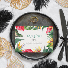 Tropische Blume Begleitkarte