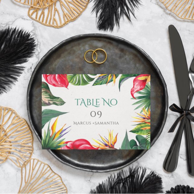 Tropische Blume Begleitkarte (Von Creator hochgeladen)