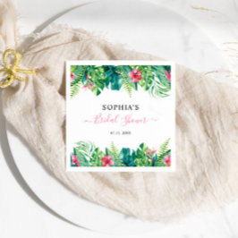 Tropische Blume Brautparty Napkins Serviette