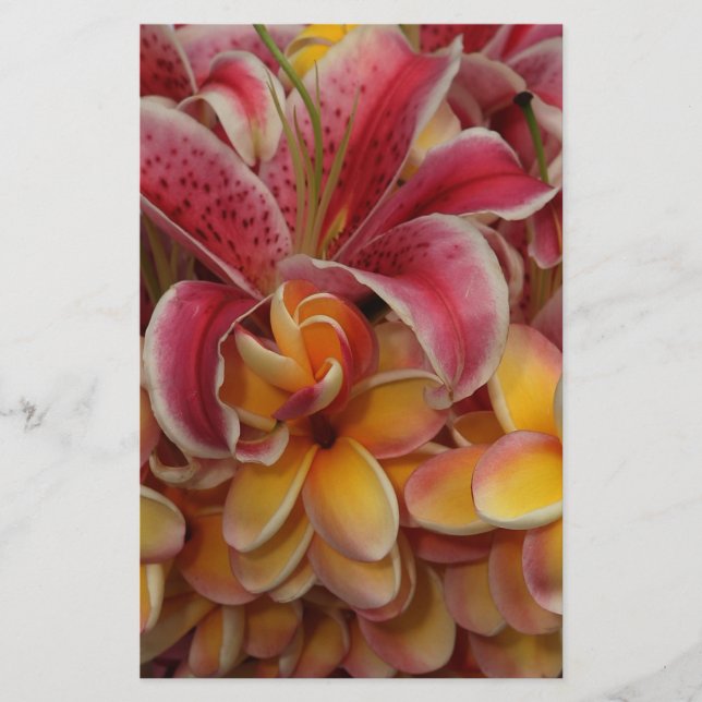 Tropische Blume Briefpapier (Vorderseite)