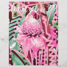 Tropische Blume des Lebens Hochzeit Liebe Flyer