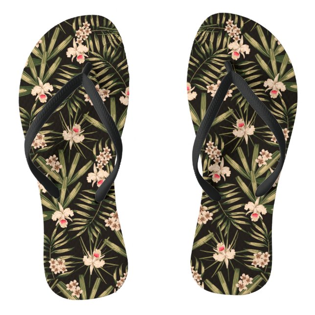 Tropische Blume Flip Flops (Fußbett)