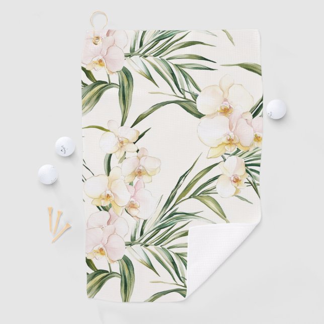 Tropische Blume Golfhandtuch (Insitu)