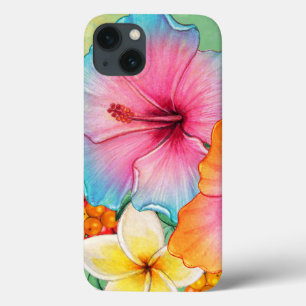Tropische Blume Hibiskus Plumeria Case-Mate iPhone Hülle