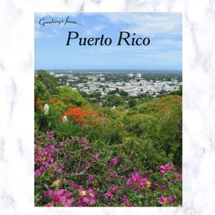 Tropische Blume in Ponce Puerto Rico Postkarte