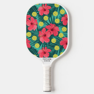 Tropische Blume Individuelle Name Telefonnummer dr Pickleball Schläger