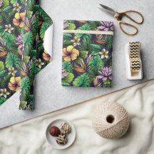 Tropische Blume Jungle Blätter Geschenk
