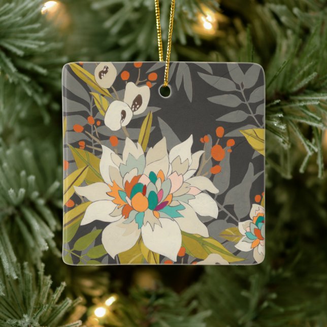 Tropische Blume Keramikornament (Baum)