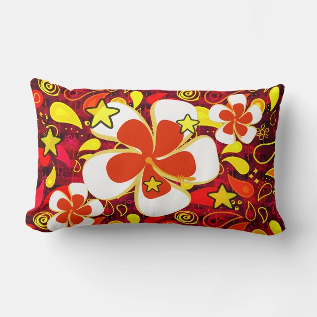 Tropische Blume Kissen (Vorderseite)
