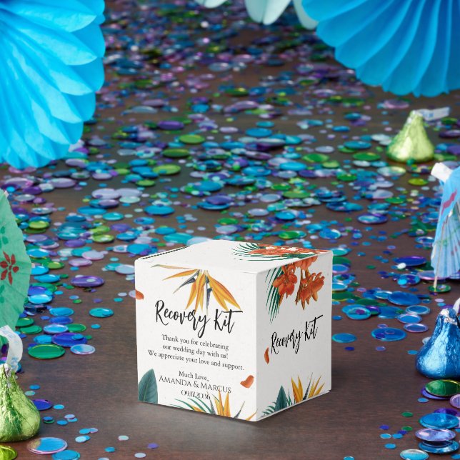 Tropische Blume Klassisches Hochzeitskit für Erhol Geschenkschachtel (Party)