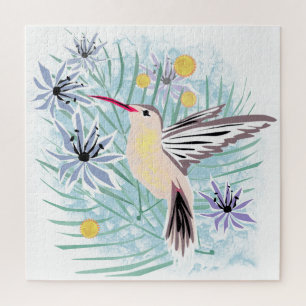 Tropische Blume, Kolibris.