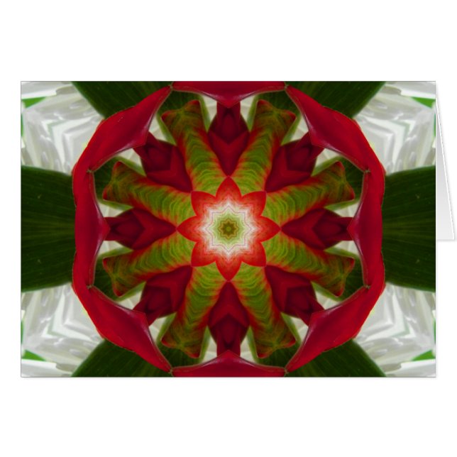 Tropische Blume Mandala (Vorderseite (Horizontal))