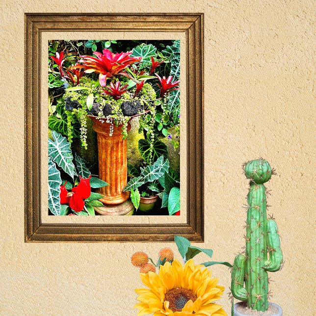Tropische Blume Mexiko Hacienda Garden Poster (Von Creator hochgeladen)