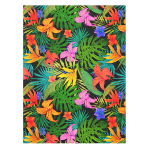 Tropische Blume Monstera Blatt Hawaii farbenfroh Tischdecke