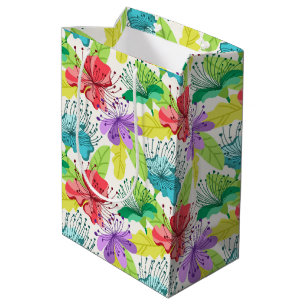 tropische Blume nahtlos Mittlere Geschenktüte