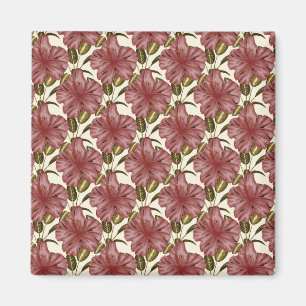 tropische Blume nahtlos Rote Blume Magnet