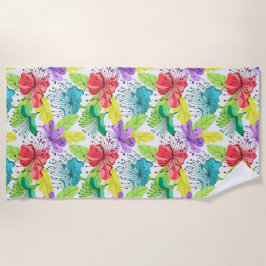 tropische Blume nahtlos Strandtuch