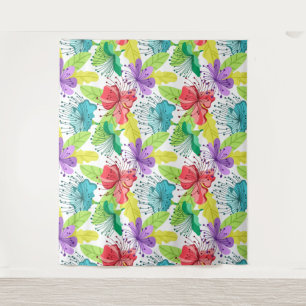 tropische Blume nahtlos Wandteppich