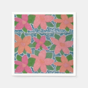 Tropische Blume Napkins Serviette