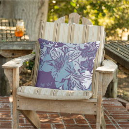 Tropische Blume Natur Print Coastal Outdoor Pille Kissen