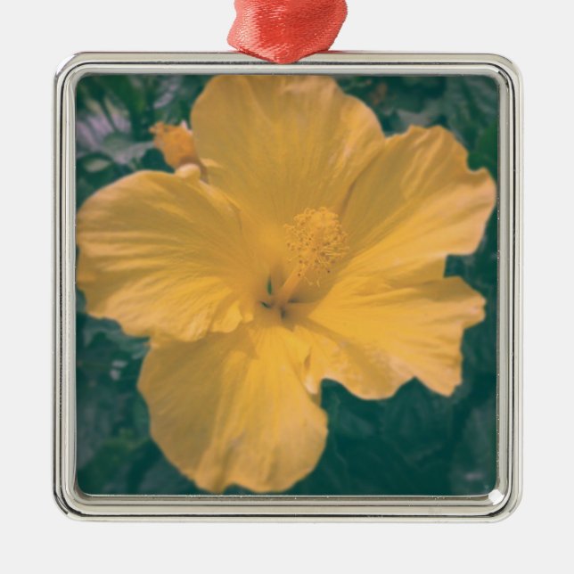 Tropische Blume Ornament Aus Metall (Vorne)