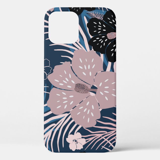 Tropische Blume Palm Blätter Textur Case-Mate iPhone Hülle (Rückseite)