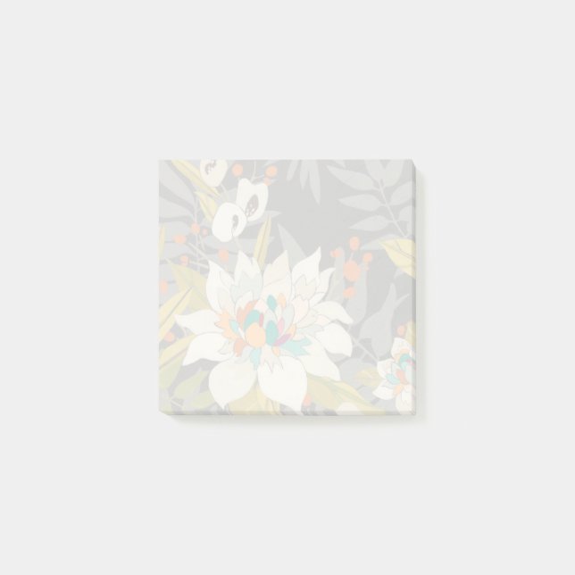 Tropische Blume Post-it Klebezettel (Vorderseite)