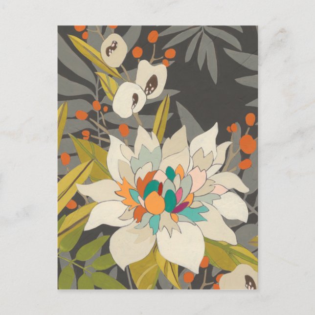 Tropische Blume Postkarte (Vorderseite)