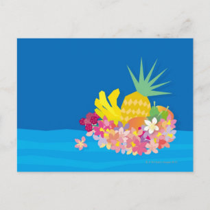 Tropische Blume Postkarte