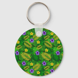 tropische Blume Schlüsselanhänger