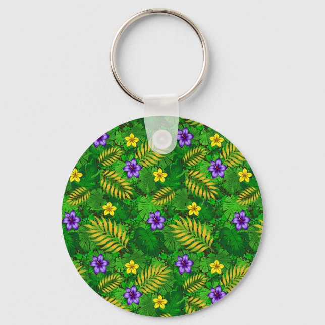 tropische Blume Schlüsselanhänger (Vorderseite)