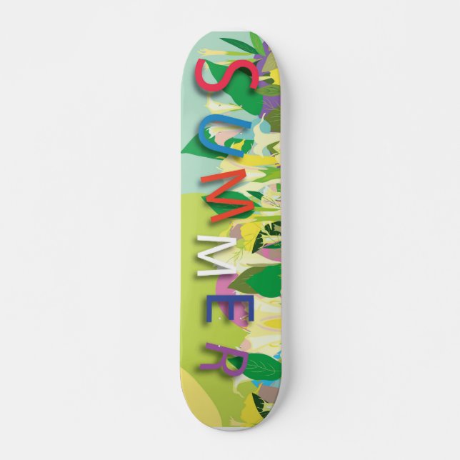tropische Blume Skateboard (Vorne)