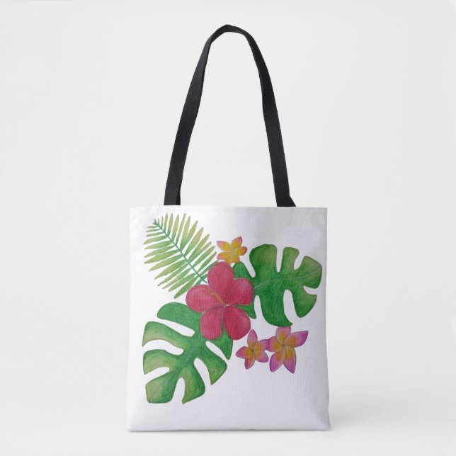 Tropische Blume Tasche (Vorderseite)