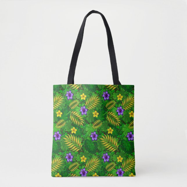 tropische Blume Tasche (Vorderseite)