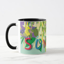 tropische Blume Tasse