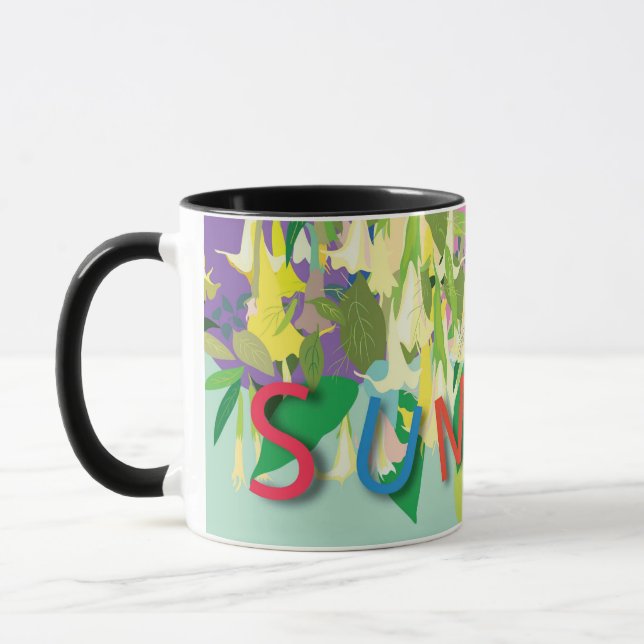tropische Blume Tasse (Links)