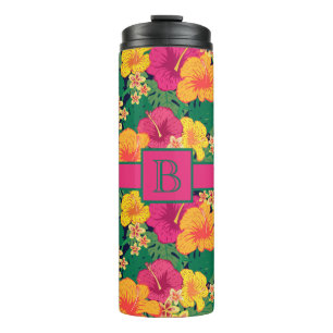 Tropische Blume Thermosbecher