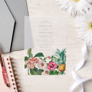 Tropische Blume und Hochzeiten im Grünen